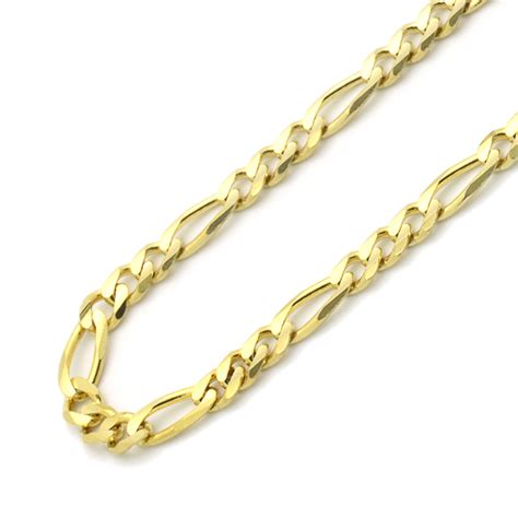 Mens gold figaro chain necklace. Men's 3.5mm 14K Yellow Gold Chain Concaved Figaro Chain Necklace / Gift box | eBay