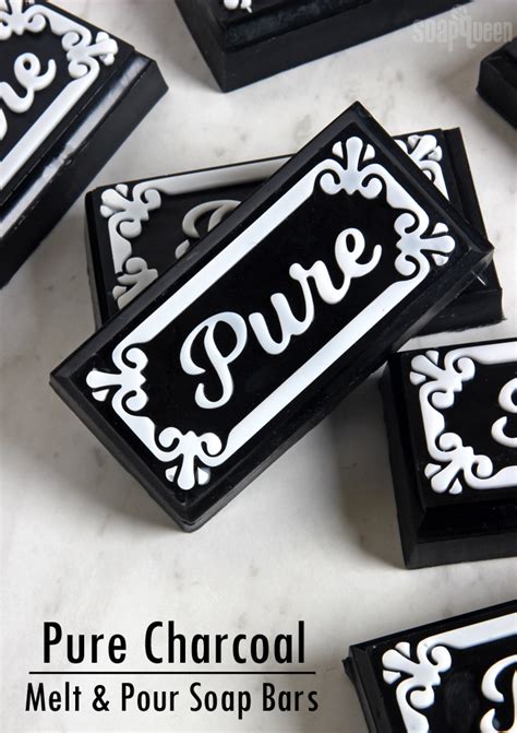 Pure Charcoal Melt And Pour Soap Diy Teach Soap