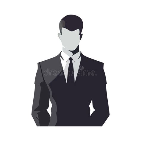 Successful Businessman Standing Stock Vector Illustration Of Working