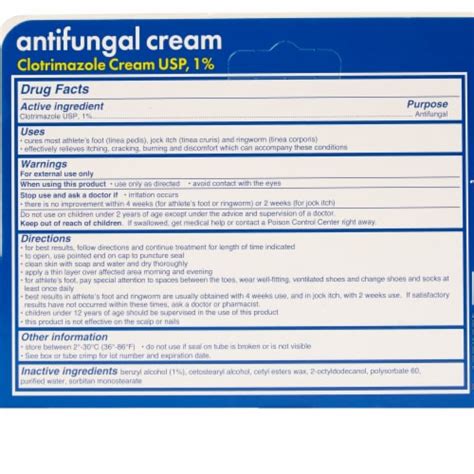 Sunmark 1 Clotrimazole Cream Antifungal 1 Oz Tube 1 Ct Kroger