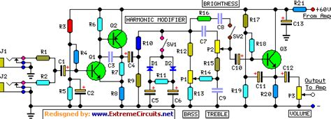 This is a design circuit for the guitar amplifier. Guitar power amplifier circuit - Electronic Circuit