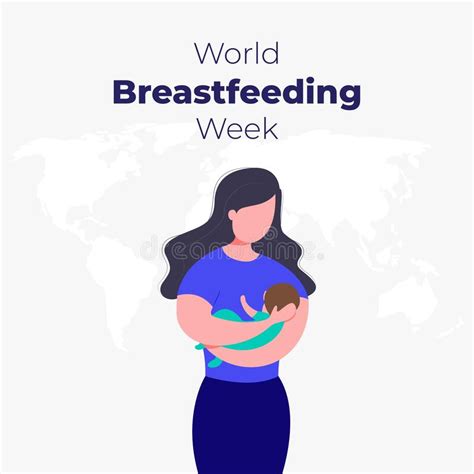Vector Illustration For World Breastfeeding Week Stock Vector Illustration Of Design Concept