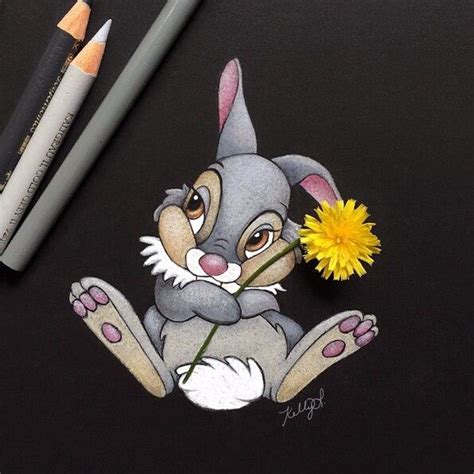 Thumper Drawing By Kellylahar Instagram Bambi Disney Tattoos Cute Disney Drawings Disney Art