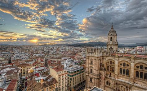Free Download Andalusia City Sunset Scenery City Wallpaper 1920x1200