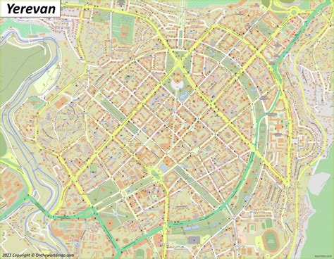 Yerevan Map Armenia Detailed Maps Of Yerevan