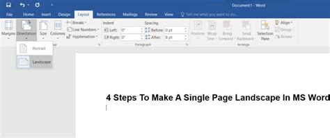 Semplici Passaggi Per Creare Una Pagina Orizzontale In Ms Word Pmtech