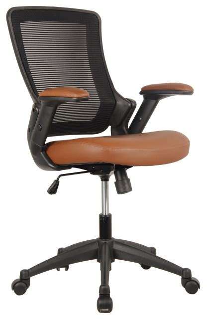 Techni Mobili Mid Back Mesh Task Office Chair With Height Adjustable