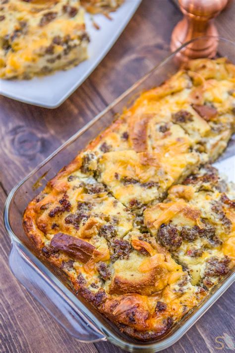Sausage Breakfast Casserole Recipe Sausage Egg And Cheese