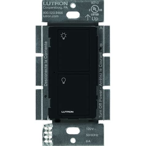 Lutron Caseta Wireless Smart Lighting Switch For Bulbs And Fans Black