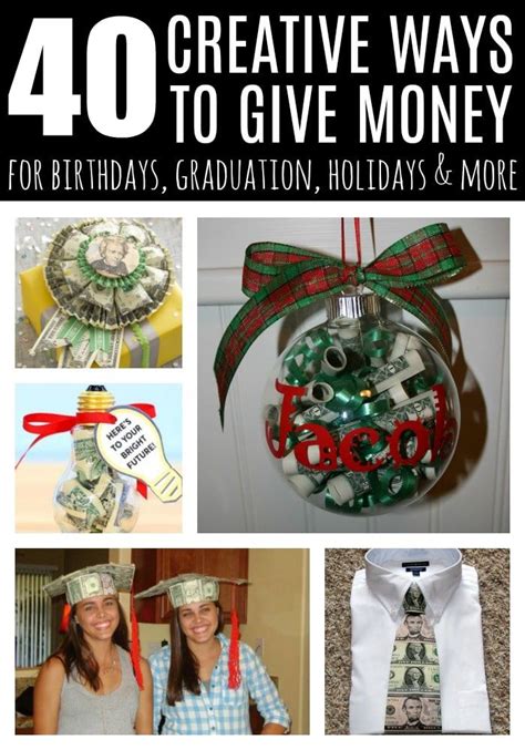 Or, get unique ideas for diy presents. 40 Creative Ways to Give Money | Creative money gifts ...