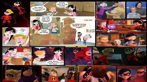 Incredibles Violet And Dash Collage By Khialat On Deviantart