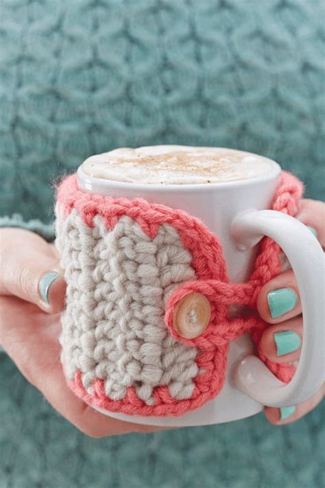 Ideas Hobbycraft Blog Crochet Mug Cozy Crochet Coffee Cozy Chunky