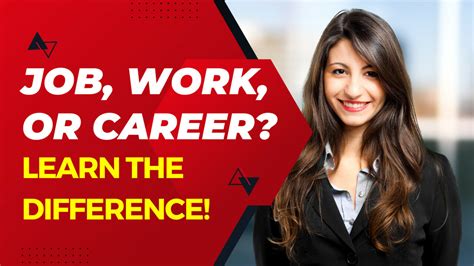 Difference Between Job Work And Career Espresso English