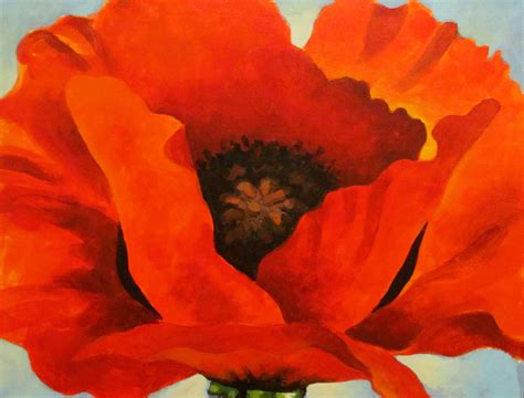 How do you get it down? Whet Your Palette Class | Georgia O'Keefe's Red Poppy ...