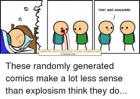 That Was Awkward Created With Explosm Comic Generator Explosmnet These