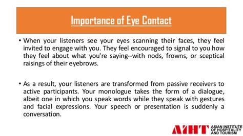 Importance Of Eye Contact In Hospitality