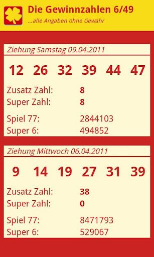 Die aktuellen lottozahlen von lotto 6aus49, spiel 77 und super 6 sowie die gewinnzahlen der letzten wochen finden sie hier im überblick. Lottozahlen Deutschland Lotto 6 aus 49 Gewinnzahlen ...