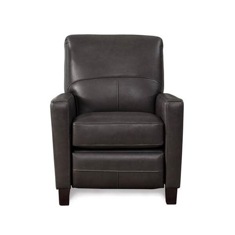 Hydeline Connie Charcoal Top Grain Leather Push Back Recliner 6609 10