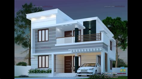 3 Bedroom Home Design I 1450 Square Feet I Two Story Flat Roof Modern