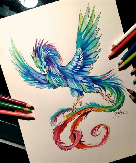 Pin By Kerri Burbank On Pretty Things Colorful Art Dragon Art Drawings