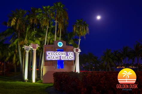Welcome To Miami Beach Sign Getting Refurbished — Golden Dusk Photography