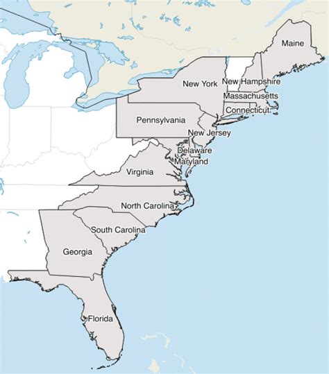 Printable Map East Coast United States Printable Us Maps United