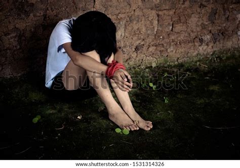Young Asian Hostage Woman Tied Hands库存照片1531314326 Shutterstock