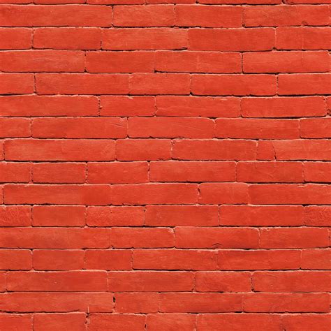 Painted Red Brick Wall Free Seamless Textures All Rights Reseved