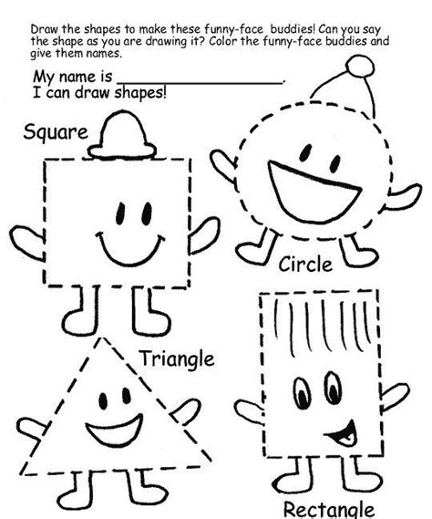 Pin By Sara Dong On Work Sheets For Kids Shapes Worksheets Preschool