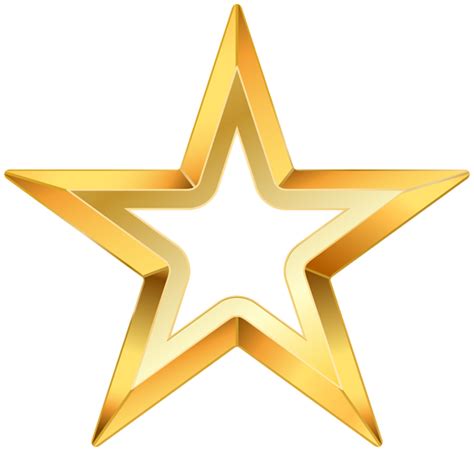 Gold Star Png Transparent Clip Art Image ботаніка Pinterest Art