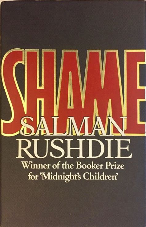 Salman Rushdie Shame 1983 1st Ed £3750 · Type And Forme