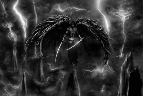 awesome dark angel and swords wallpaper image picture desktop download free hd
