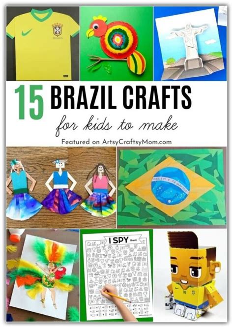 15 Beautiful Brazil Crafts For Kids