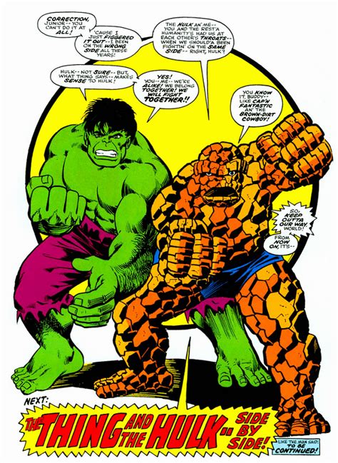 Thing And Hulk Marvel Comics Superheroes Marvel Masterworks
