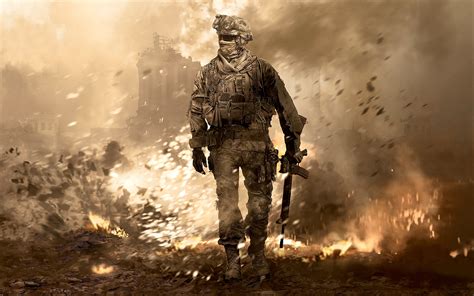 Well, including a wallpaper to your desktop isn't mandatory. Call Of Duty Modern Warfare 2, Video Games, Soldier, War ...