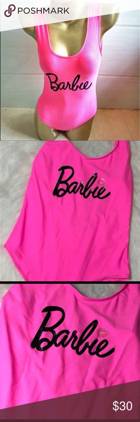 barbie one piece pink bathing suit