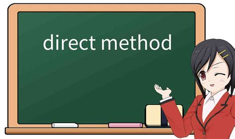 Explicación Detallada De “direct Method” Significado Uso Ejemplos