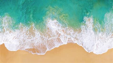 4k Beach Water Aerial View Sand Top View Sea Hd Wallpaper Rare