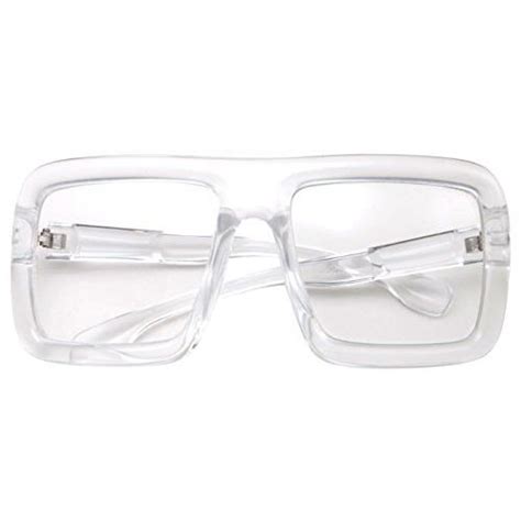 Thick Square Frame Clear Lens Glasses Eyeglasses Super
