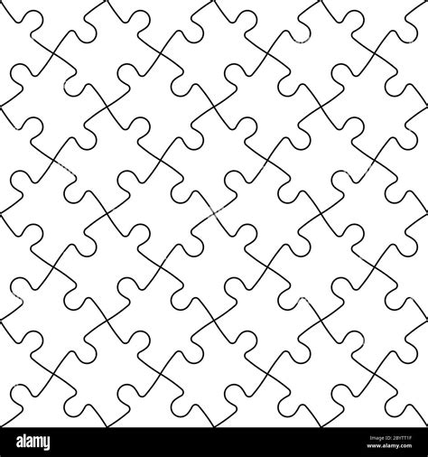 White Puzzle Pieces Background