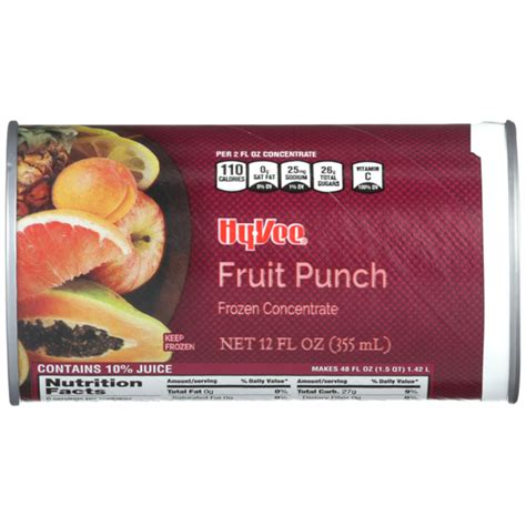 Hy Vee Fruit Punch Frozen Concentrate 12 Oz Instacart