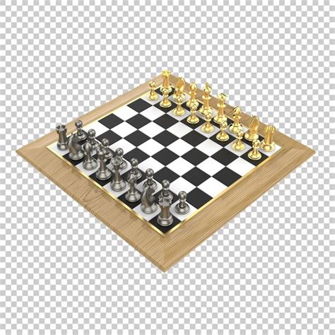 Premium Psd Chess Board On Transparent Background D Rendering