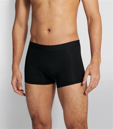 Mens Zimmerli Black 700 Pureness Boxer Briefs Harrods Uk