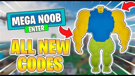 All New Mega Noob Simulator Codes Roblox Mega Noob Simulator Youtube