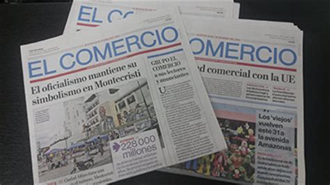 El comercio is a peruvian newspaper based in lima. El Comercio confirma venta | El Diario Ecuador