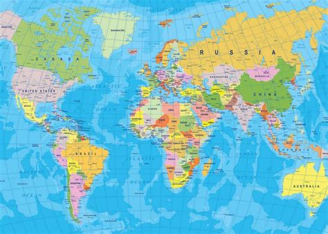 World Map Of Countries And Capitals Map 2023