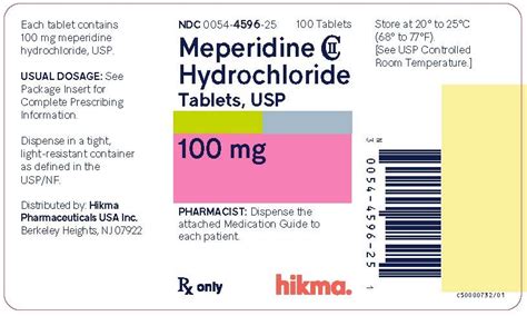 Meperidine Package Insert Drugs Com