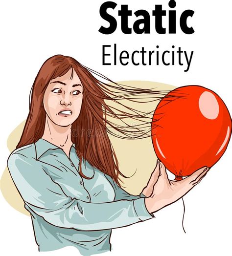 Static Electricity Hair Stock Illustrations 48 Static Electricity