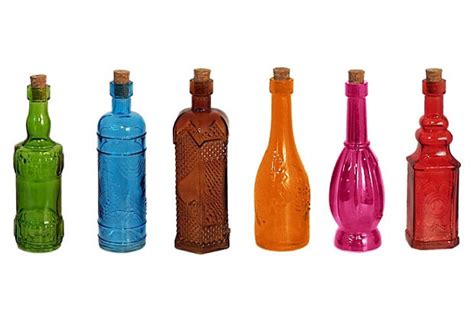 S 36 Colored Glass Bottles Small Colored Glass Bottles Glass Bottles Colored Glass