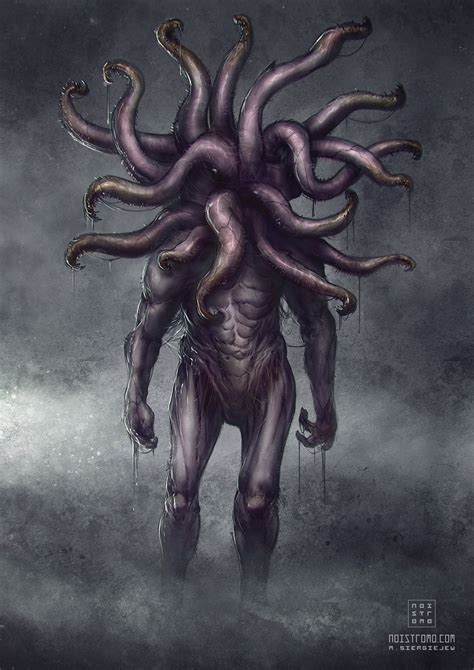 monster 910 tentaclehead mia siergiejew monster concept art tentacle monster fantasy monster